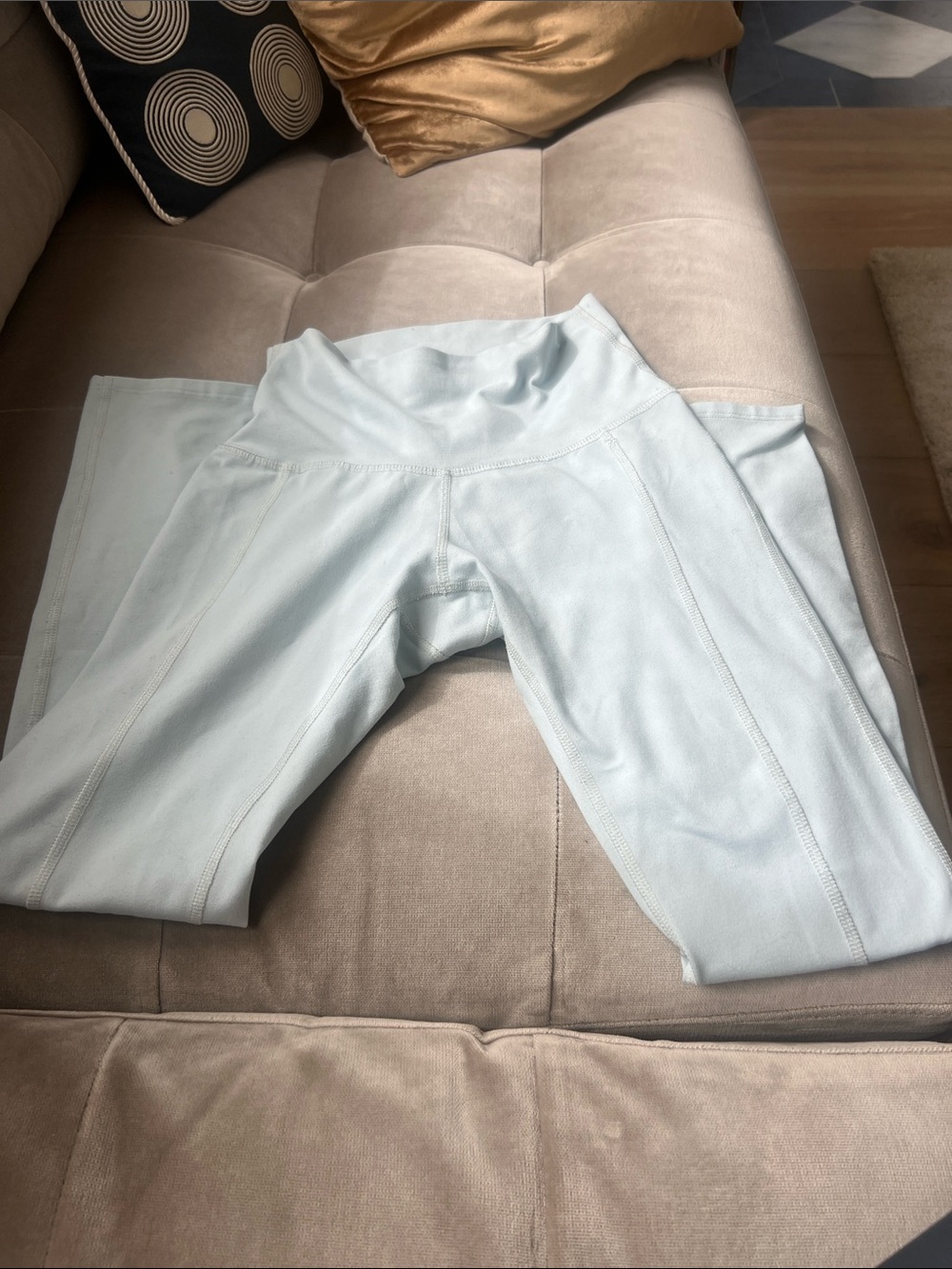 Light Blue High-Waist Leggings Morgan Stewart